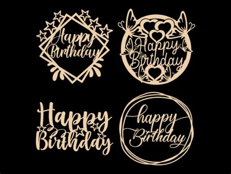 Download Happy Birthday Svg Cake Topper Svg Png Free Svg