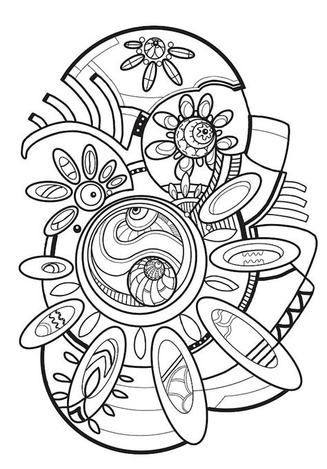 Illustration Printable Coloring Pages For Adults Digital Art By Olha