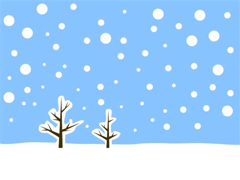 シンプルな雪景色のイラスト素材 イラスト無料・かわいいテンプレート