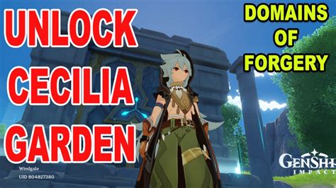 Learn about every character in genshin impact including their skills, talents, builds, and tier list. Unlock Cecilia Garden (Domains of Forgery) - Genshin Impact - YouTube