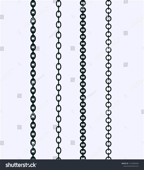 Silhouette Chain Illustration Stock Vector Royalty Free 1214382943