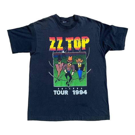 Vintage 1994 Zz Top Antenna Tour Vintage Band Concert T Shirt Grailed