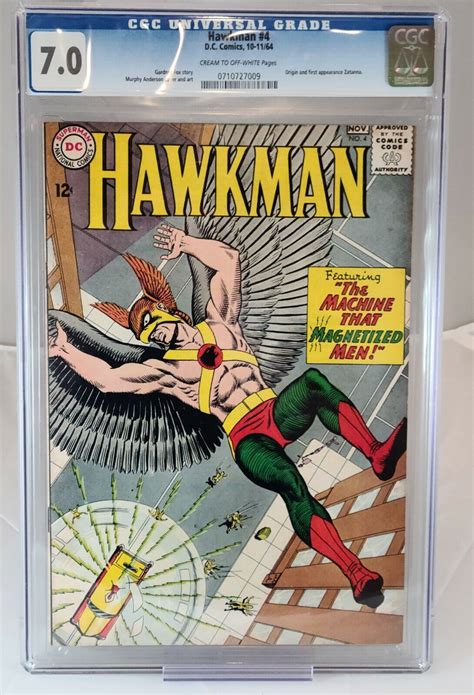 Hawkman 4 Cgc 70 Fnvf Dc Comics 1964 Origin And 1st Appearance