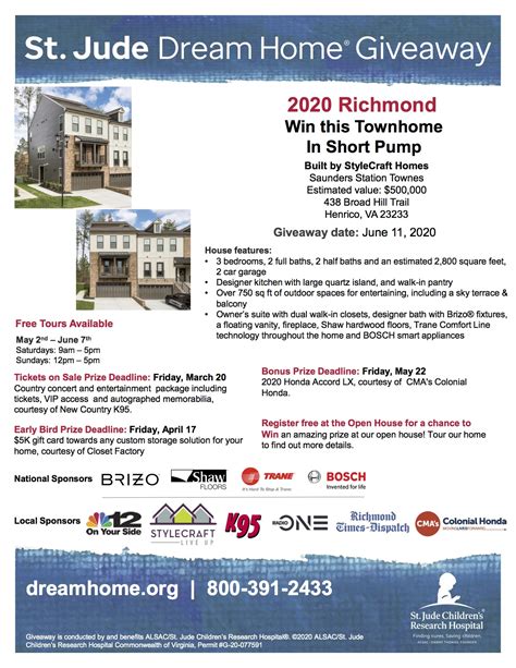 St Jude Dream Home Giveaway 993 1057 Kiss Fm