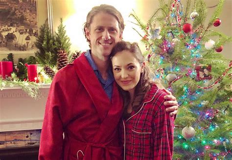laura osnes shared set photos from hallmark s ‘a royal holiday with aaron tveit