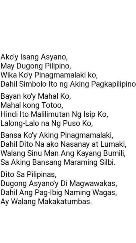 Lumikha Ng Isang Tula Tungkol Sa Pagpapahalaga Bilang Isang Asyano