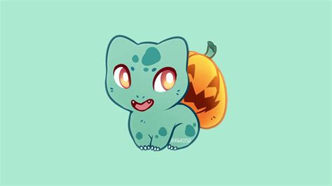 ポケモン Pokemon Halloween Bulbasaur Kitsu 🌸のイラスト