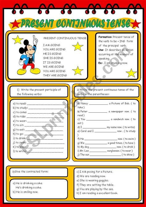 Present Continuous Esl Worksheet By Laninha