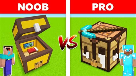 Minecraft Noob Vs Pro Secret House In Minecraft Youtube