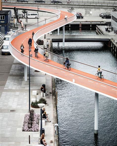Elevated Bike Path In Copenhagen Bicycling