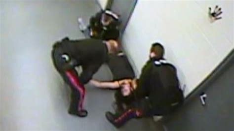 video showing woman knocked out dragged to rcmp cell prompts lawsuit call for investigation