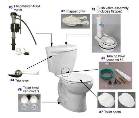 Eljer Toilet Repair Parts For The Diplomat Series Toilet