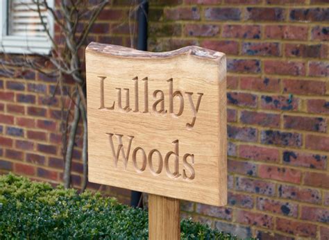 Rustic Free Standing Wooden House Signs