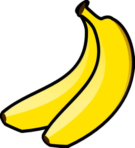 Bananas Clip Art At Clker Yellow Banana Clipart Png Download Full