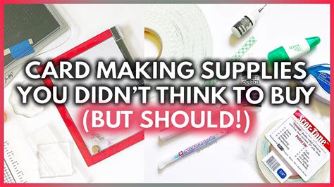 15 Card Making Supplies You Didnt Think To Buy But Should Youtube