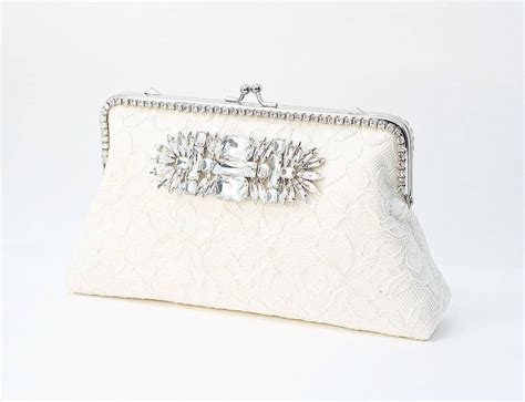 Evening Clutch Ivory Alencon Clutch Code 2562 Bridal Lace Clutch