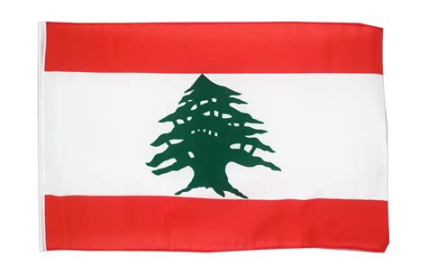 Small Lebanese Flag 12x18 Royal Uk
