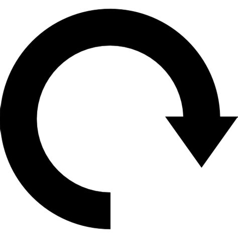 Actualizar circular símbolo de la flecha Icono Gratis