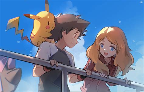 Pikachu Ash Ketchum Serena And Diancie Pokemon And 2 More Drawn By