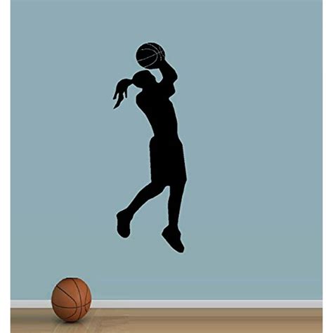 Decal ~ Basketball Girl 2 ~ Wall Decal 13 X 37