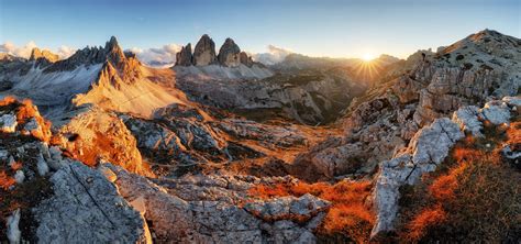 Picoftheday Dolomites Mountain Panorama In Italy At Sunset Tre