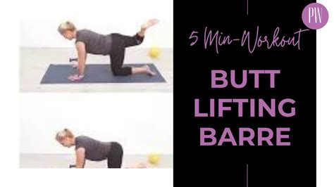 Lift Your Butt 5 Minute Barre Workout Prime Women Youtube