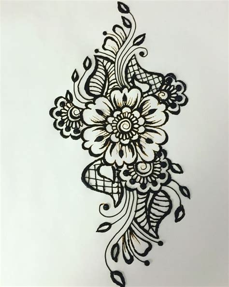 Pin By Dramakat18 On Henna Henna Drawings Flower Henna Beginner