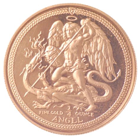 Buy Isle Of Man Quarter Angel Gold Coins From Bullionbypost Uk From £