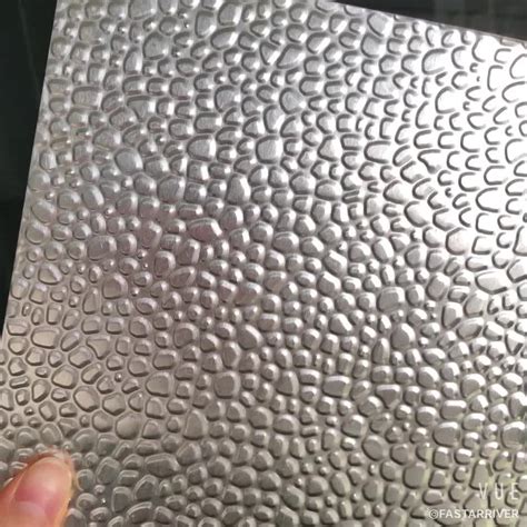 High Reflective Pebble Embossed Aluminum Plate Sheet For Light