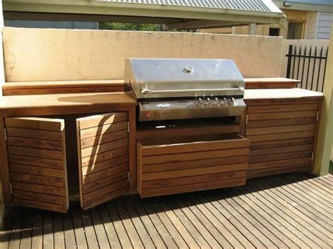 An ideal outdoor kitchen is set up right outside your back door. Pin by Angela Herres on Exterior - Deck & Patio | Outdoor ...