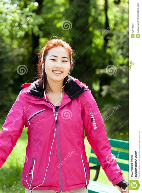 Sporty Girl In The Park Stock Image Image Of People 42694193