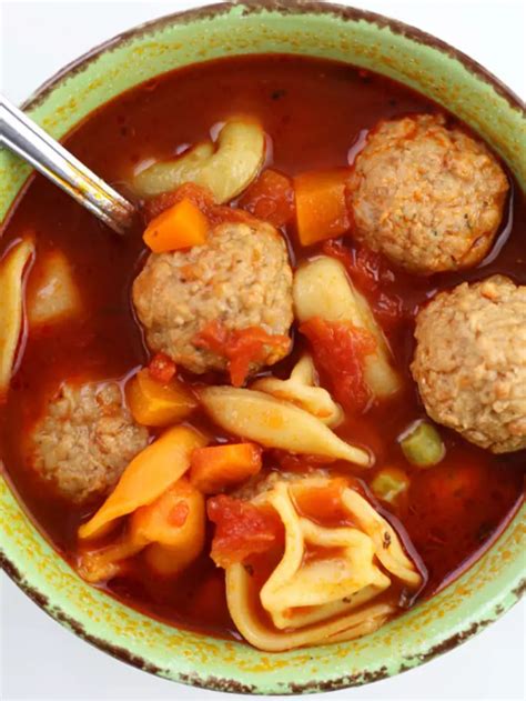 Instant Pot Tortellini Meatball Soup Days Of Slow Cooking And