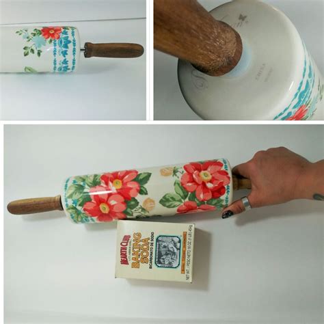 The Pioneer Woman Vintage Floral 184 Rolling Pin Spring 2017 For Sale