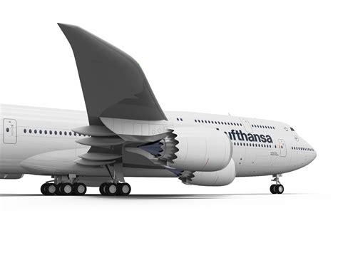 Boeing 747 8 Of Lufthansa Airlines In New Livery 3d Model 3d Model