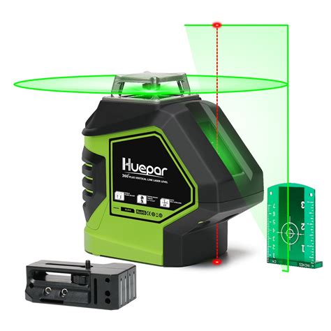 Huepar Self Leveling Green Laser Level 360 Cross Line With 2 Plumb Dots