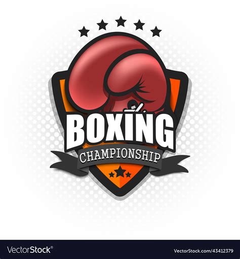 Boxing Logo Template Design Royalty Free Vector Image