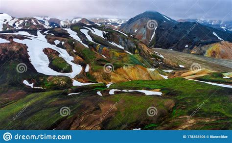 Landscape Of Landmannalaugar Iceland Highland Stock Photo Image Of