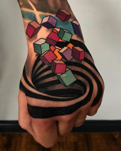 25 Optical Illusion Tattoos That Will Blow Your Mind To Bits