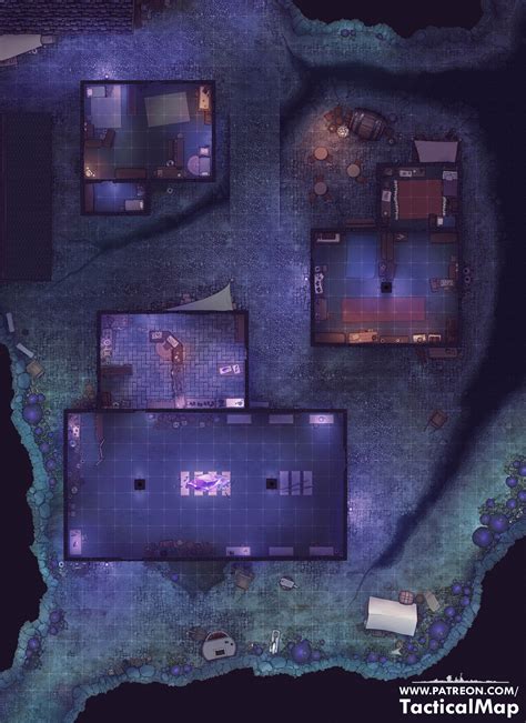 Underdark City Manufactory 32x44 Rbattlemaps