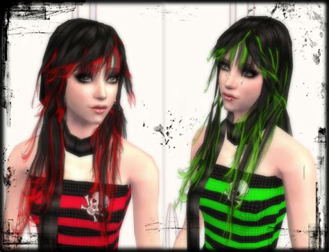 Mod The Sims Colorful Scene Xm Hair Recolors