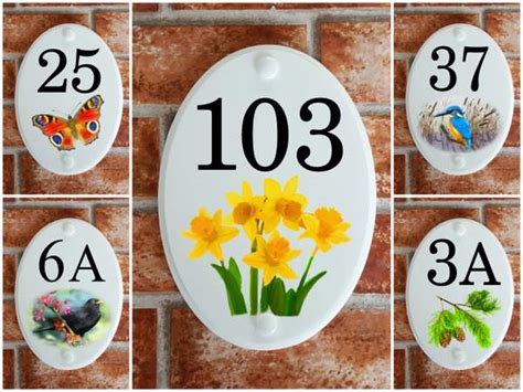 Bespoke House Name And Door Number Plaques House Sign Shop