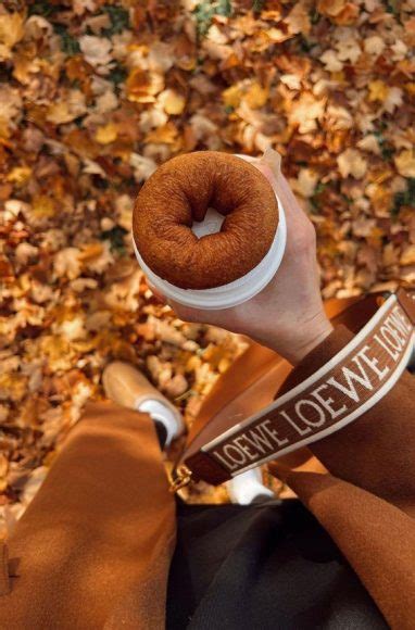 Capturing The Aesthetics Of The Fall Season Pumpkin Donut And Hot Drink