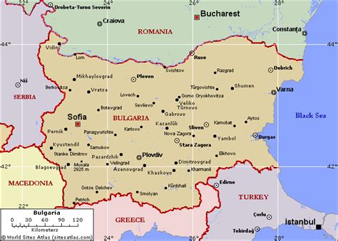 Bulgária Mapas Geográficos da Bulgária Enciclopédia Global