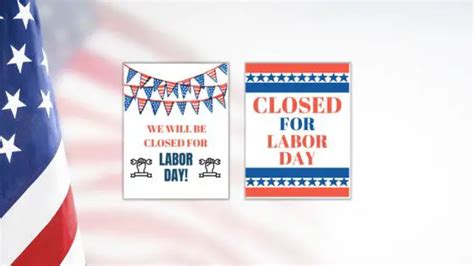 Closed For Labor Day Signs Free Printables