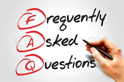 Frequently Asked Questions Faq Stock Image Colourbox