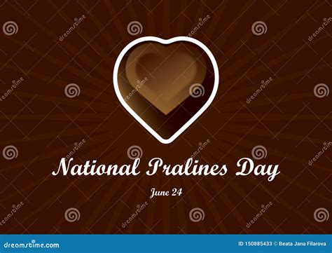 National Pralines Day Vector 150885433