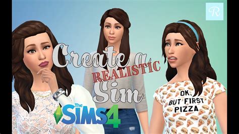 Realistic Sim With Cc Create A Sim Sims 4 Youtube