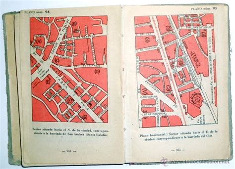 Guia Urbana De Barcelona 1952 53 Antigua 100 Pl Comprar Mapas