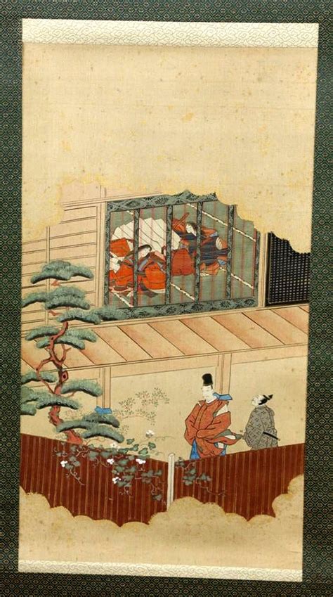 Two Antique Japanese Hanging Scroll Paintings For Sale At 1stdibs