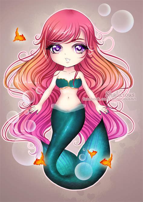 Chibi Mermaid By Shalicious On Deviantart